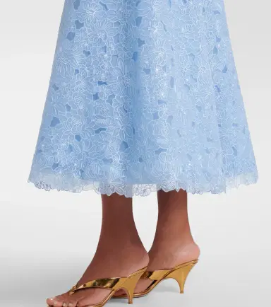 Costarellos Anessa embroidered organza cocktail dress | Thumbnail 3 Costarellos Anessa embroidered organza cocktail dress | Thumbnail 3