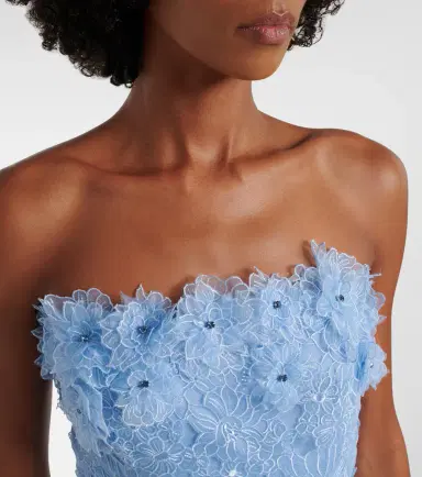 Costarellos Anessa embroidered organza cocktail dress | Thumbnail 5 Costarellos Anessa embroidered organza cocktail dress | Thumbnail 5