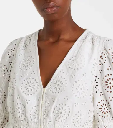 Frame The Deco broderie anglaise cotton blouse | Thumbnail 3 Frame The Deco broderie anglaise cotton blouse | Thumbnail 3