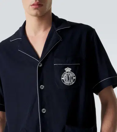 Ralph Lauren Purple Label Embroidered cotton and silk terry shirt | Thumbnail 4 Ralph Lauren Purple Label Embroidered cotton and silk terry shirt | Thumbnail 4