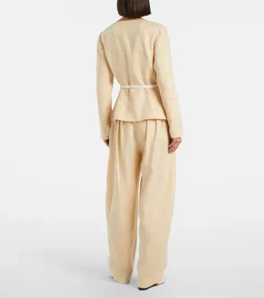 Posse Rio pleated linen barrel-leg pants | Thumbnail 5 Posse Rio pleated linen barrel-leg pants | Thumbnail 5