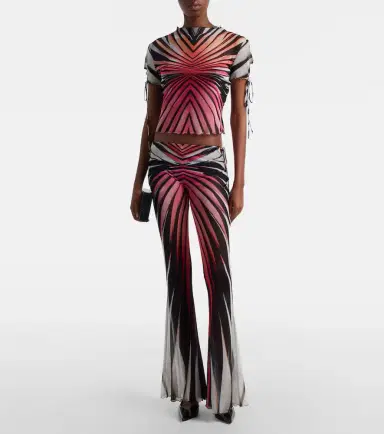 Roberto Cavalli Printed mesh top | Thumbnail 2 Roberto Cavalli Printed mesh top | Thumbnail 2