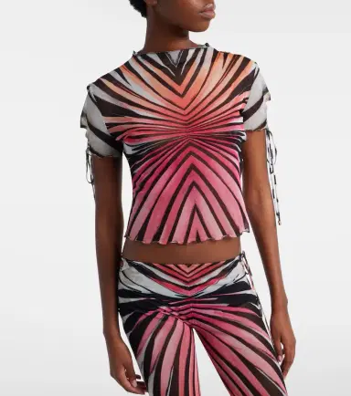 Roberto Cavalli Printed mesh top | Thumbnail 3 Roberto Cavalli Printed mesh top | Thumbnail 3