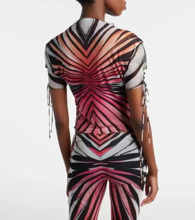 Roberto Cavalli Printed mesh top | Thumbnail 4 Roberto Cavalli Printed mesh top | Thumbnail 4