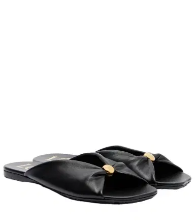 Loewe Paula's Ibiza Pebble leather slides | Thumbnail 1 Loewe Paula's Ibiza Pebble leather slides | Thumbnail 1