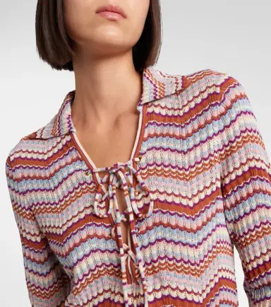Rixo Brody chevron cotton top | Thumbnail 3 Rixo Brody chevron cotton top | Thumbnail 3
