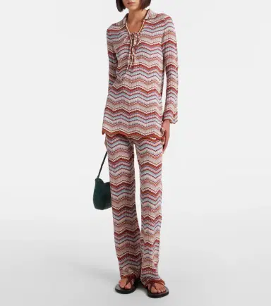 Rixo Brody chevron cotton top | Thumbnail 4 Rixo Brody chevron cotton top | Thumbnail 4