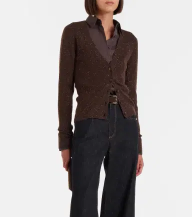 Brunello Cucinelli Ribbed-knit cashmere-blend cardigan | Thumbnail 2 Brunello Cucinelli Ribbed-knit cashmere-blend cardigan | Thumbnail 2