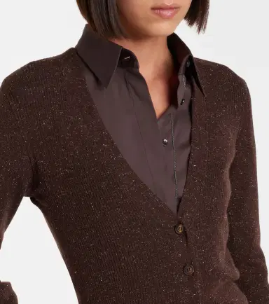 Brunello Cucinelli Ribbed-knit cashmere-blend cardigan | Thumbnail 6 Brunello Cucinelli Ribbed-knit cashmere-blend cardigan | Thumbnail 6