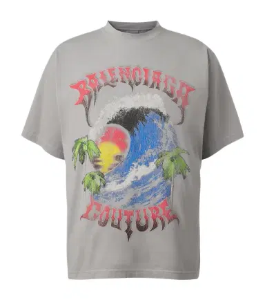 Balenciaga Printed cotton jersey T-shirt | Thumbnail 1 Balenciaga Printed cotton jersey T-shirt | Thumbnail 1