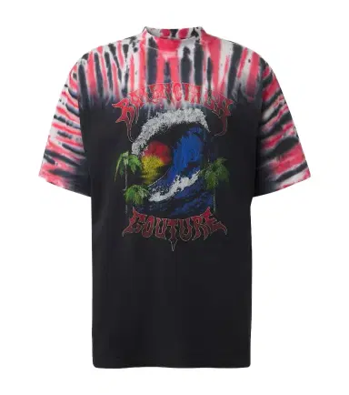 Balenciaga Printed tie-dye cotton jersey T-shirt | Thumbnail 1 Balenciaga Printed tie-dye cotton jersey T-shirt | Thumbnail 1