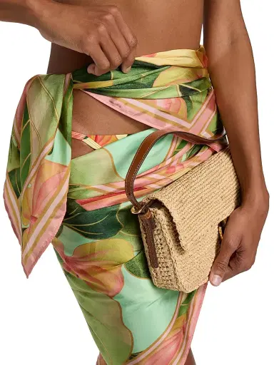 Farm Rio Women's Anturium Leaves Sarong - Light Green | Thumbnail 6 Farm Rio Women's Anturium Leaves Sarong - Light Green | Thumbnail 6