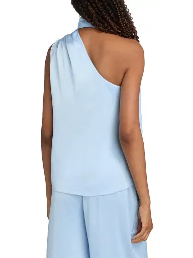 Generation Love Women's Caliope Hammered Satin Scarf Blouse - Light Blue - Size XL | Thumbnail 5 Generation Love Women's Caliope Hammered Satin Scarf Blouse - Light Blue - Size XL | Thumbnail 5