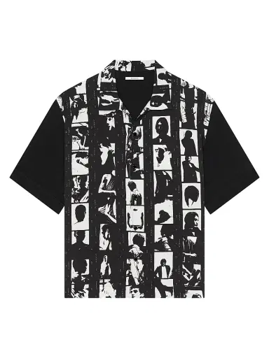 Givenchy Men's Shirt with Photographic Negative Print - Black White | Thumbnail 1 Givenchy Men's Shirt with Photographic Negative Print - Black White | Thumbnail 1