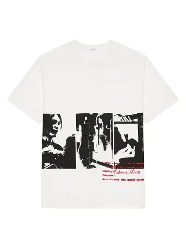 Givenchy Men's T-Shirt in Cotton with Photographic Negative Print - | Thumbnail 1 Givenchy Men's T-Shirt in Cotton with Photographic Negative Print - | Thumbnail 1