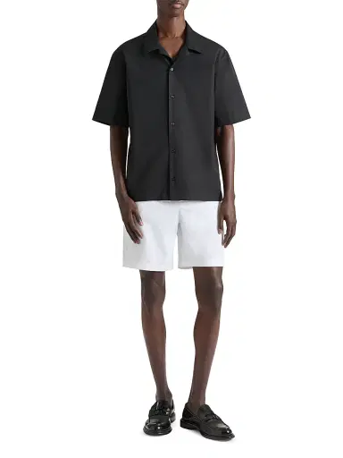 Givenchy Men's Shirt in Poplin with Photographic Negative Print - Black | Thumbnail 2 Givenchy Men's Shirt in Poplin with Photographic Negative Print - Black | Thumbnail 2
