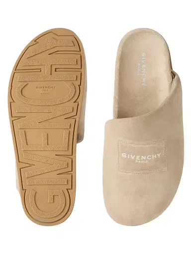 Givenchy Men's Puffy Mules in Suede - Beige - Size 13 | Thumbnail 5 Givenchy Men's Puffy Mules in Suede - Beige - Size 13 | Thumbnail 5
