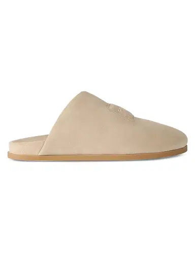 Givenchy Men's Puffy Mules in Suede - Beige - Size 13 | Thumbnail 1 Givenchy Men's Puffy Mules in Suede - Beige - Size 13 | Thumbnail 1