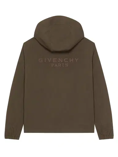 Givenchy Men's Windbreaker with Embroidery - Ebony Brown - Size 46 | Thumbnail 3 Givenchy Men's Windbreaker with Embroidery - Ebony Brown - Size 46 | Thumbnail 3