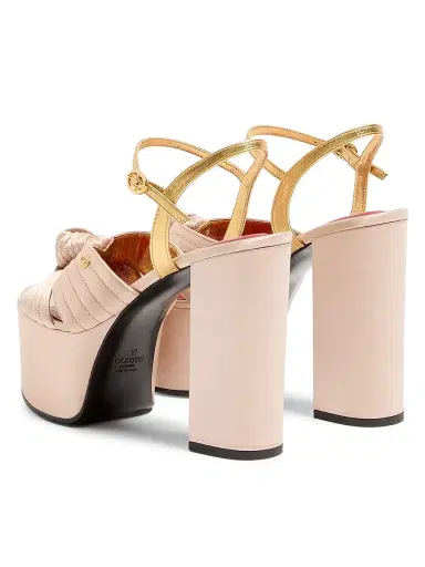 Valentino Garavani Women's Sandals with 125MM Crasher Platform in Satin | Thumbnail 3 Valentino Garavani Women's Sandals with 125MM Crasher Platform in Satin | Thumbnail 3