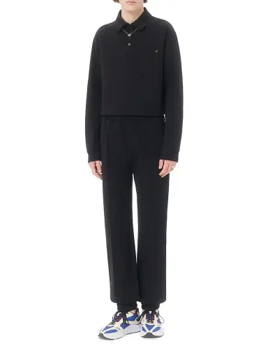 Valentino Garavani Men's Cotton Jogging Pants with VGold - Black | Thumbnail 2 Valentino Garavani Men's Cotton Jogging Pants with VGold - Black | Thumbnail 2