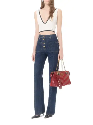 Valentino Garavani Women's Denim Jeans - Denim | Thumbnail 2 Valentino Garavani Women's Denim Jeans - Denim | Thumbnail 2