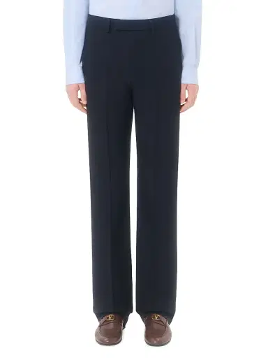 Valentino Garavani Men's Wool Pants - Dark Blue - Size 36 | Thumbnail 3 Valentino Garavani Men's Wool Pants - Dark Blue - Size 36 | Thumbnail 3