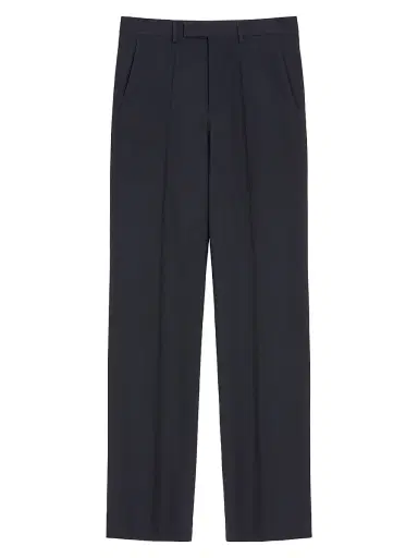 Valentino Garavani Men's Wool Pants - Dark Blue | Thumbnail 1 Valentino Garavani Men's Wool Pants - Dark Blue | Thumbnail 1