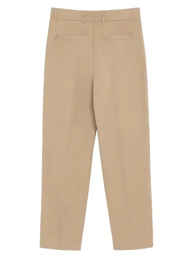 Valentino Garavani Men's Trousers in Cotton Gabardine with VLogo Embroidery - Beige | Thumbnail 2 Valentino Garavani Men's Trousers in Cotton Gabardine with VLogo Embroidery - Beige | Thumbnail 2