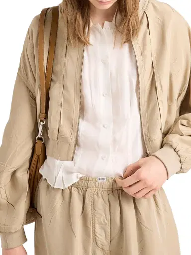 Prada Women's Garment-Dyed Washed Silk Shirt - White - Size 4 | Thumbnail 3 Prada Women's Garment-Dyed Washed Silk Shirt - White - Size 4 | Thumbnail 3