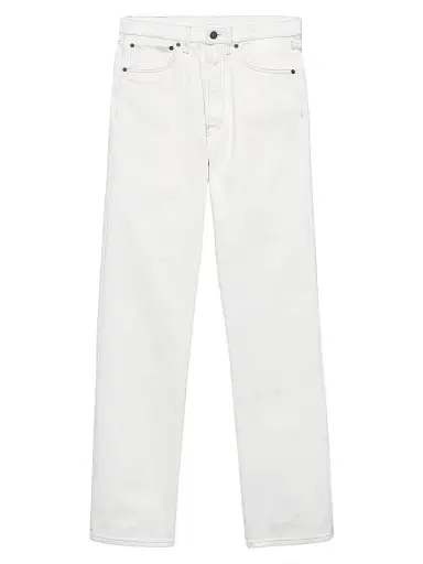 Prada Men's Old Denim Five-Pocket Jeans - White - Size 34 | Thumbnail 1 Prada Men's Old Denim Five-Pocket Jeans - White - Size 34 | Thumbnail 1