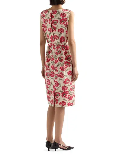 Prada Women's Printed Soft Poplin Dress | Thumbnail 3 Prada Women's Printed Soft Poplin Dress | Thumbnail 3