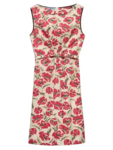 Prada Women's Printed Soft Poplin Dress | Thumbnail 1 Prada Women's Printed Soft Poplin Dress | Thumbnail 1