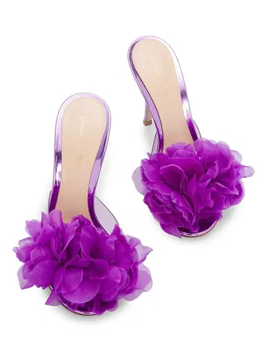 Gianvito Rossi Women's Igea 95MM Leather Sandals - Freesia | Thumbnail 4 Gianvito Rossi Women's Igea 95MM Leather Sandals - Freesia | Thumbnail 4
