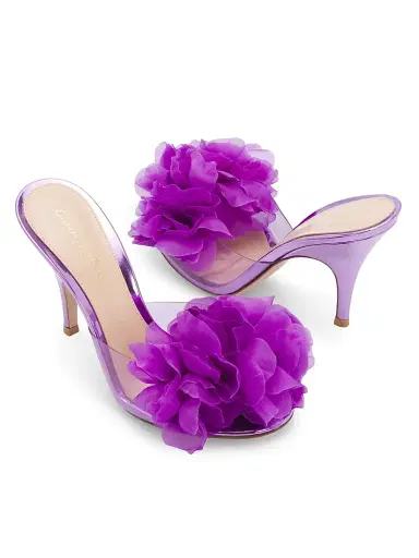 Gianvito Rossi Women's Igea 95MM Leather Sandals - Freesia | Thumbnail 6 Gianvito Rossi Women's Igea 95MM Leather Sandals - Freesia | Thumbnail 6