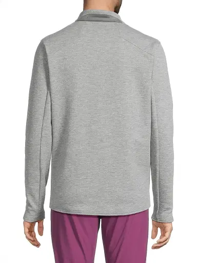 Greyson Men's Troy Quarter-Zip Pullover - Smoke Heather | Thumbnail 5 Greyson Men's Troy Quarter-Zip Pullover - Smoke Heather | Thumbnail 5