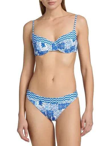 Ramy Brook Women's Mona Printed Bikini Top - Ocean Combo | Thumbnail 3 Ramy Brook Women's Mona Printed Bikini Top - Ocean Combo | Thumbnail 3