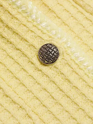 Milly Women's Sade Textured Knit Cardigan - Yellow | Thumbnail 7 Milly Women's Sade Textured Knit Cardigan - Yellow | Thumbnail 7