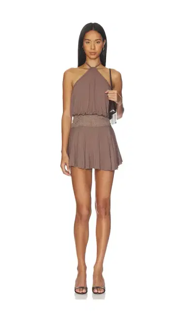 MORE TO COME Easton Halter Mini Dress | Thumbnail 1 MORE TO COME Easton Halter Mini Dress | Thumbnail 1