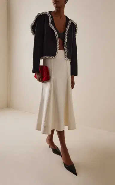 Diotima Exclusive Shell-Trimmed Cotton Jacket | Thumbnail 2 Diotima Exclusive Shell-Trimmed Cotton Jacket | Thumbnail 2