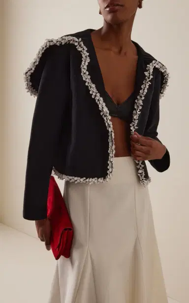 Diotima Exclusive Shell-Trimmed Cotton Jacket | Thumbnail 3 Diotima Exclusive Shell-Trimmed Cotton Jacket | Thumbnail 3