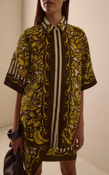 ALÉMAIS Mona Printed Hemp Shirt | Thumbnail 2 ALÉMAIS Mona Printed Hemp Shirt | Thumbnail 2