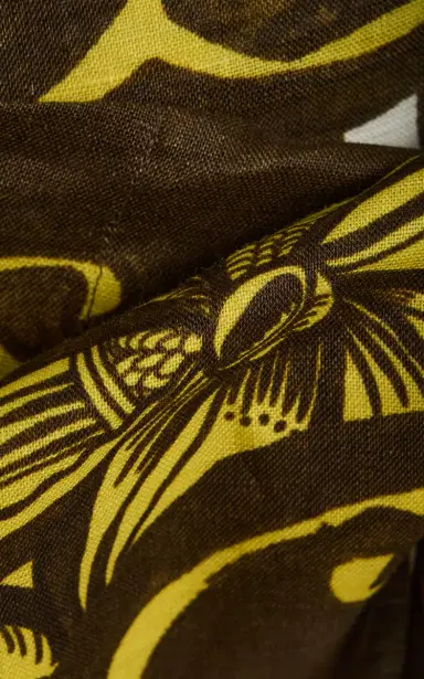 ALÉMAIS Mona Printed Hemp Mini Sarong Skirt | Thumbnail 5 ALÉMAIS Mona Printed Hemp Mini Sarong Skirt | Thumbnail 5
