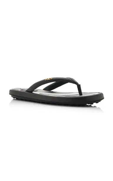 Tod's Leather Thong Sandals | Thumbnail 4 Tod's Leather Thong Sandals | Thumbnail 4