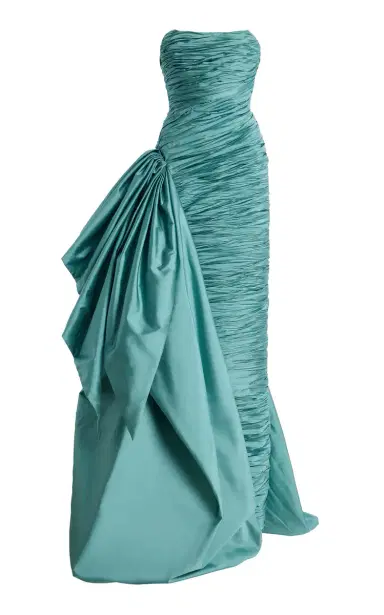 Marmar Halim Exclusive Strapless Ruched Taffeta Gown | Thumbnail 8 Marmar Halim Exclusive Strapless Ruched Taffeta Gown | Thumbnail 8
