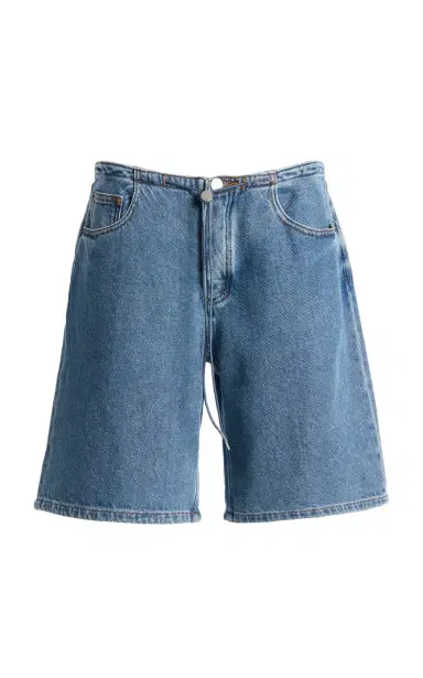 STILL HERE Cool Cotton Denim Shorts | Thumbnail 6 STILL HERE Cool Cotton Denim Shorts | Thumbnail 6
