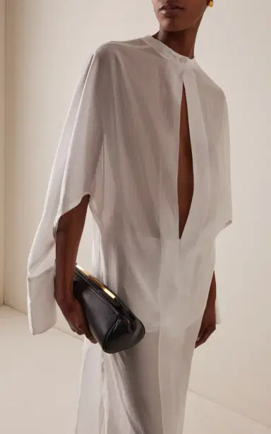 DARKPARK Marine Keyhole Voile Maxi Dress | Thumbnail 3 DARKPARK Marine Keyhole Voile Maxi Dress | Thumbnail 3