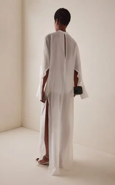 DARKPARK Marine Keyhole Voile Maxi Dress | Thumbnail 4 DARKPARK Marine Keyhole Voile Maxi Dress | Thumbnail 4