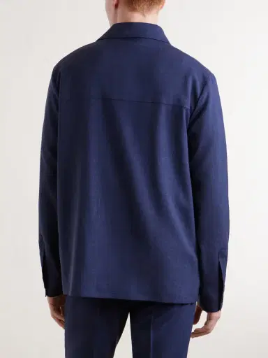 Slowear Wool, Silk and Linen-Blend Overshirt - Men | Thumbnail 4 Slowear Wool, Silk and Linen-Blend Overshirt - Men | Thumbnail 4