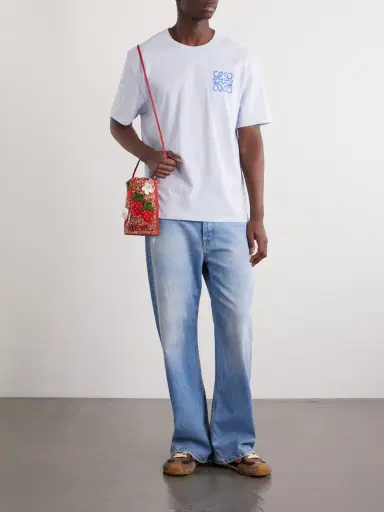 Loewe Paula's Ibiza Logo-Embroidered Cotton T-Shirt - Men | Thumbnail 2 Loewe Paula's Ibiza Logo-Embroidered Cotton T-Shirt - Men | Thumbnail 2